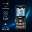 Kép 2/8 - Qoltec Nagy pontosságú lézeres távolságmérő buborékos szintezővel | Háttérvilágítású LCD | 50m