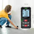 Kép 5/8 - Qoltec Nagy pontosságú lézeres távolságmérő buborékos szintezővel | Háttérvilágítású LCD | 50m