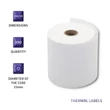 Kép 2/6 - Qoltec 100x150 mm termál címkék tekercsben