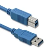 Kép 1/3 - Qoltec USB 3.0 kábel nyomtatóhoz A és B típusú dugóval