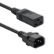 Kép 1/3 - Qoltec 2m hosszú IEC C14/C19 tápkábel