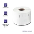 Kép 2/5 - Qoltec címkék DYMO LW-11354-hez, 57x32 mm, 1000 darab