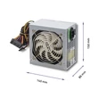 Kép 3/6 - Qoltec ATX tápegység SilentLine 350W szürke színben