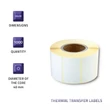 Kép 3/4 - Qoltec hőtranszfer címkék 50x30 mm, 1000 db