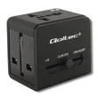Kép 1/6 - Qoltec univerzális utazó adapter 2xUSB és 10.5W teljesítmény
