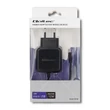 Kép 2/4 - Qoltec 5V 2.4A MicroUSB töltő fekete színben