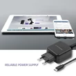 Kép 4/4 - Qoltec 5V 2.4A MicroUSB töltő fekete színben