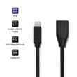 Kép 3/5 - Qoltec USB 3.1 C férfi - USB 3.0 A női kábel 0,2m