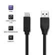 Kép 3/9 - Qoltec USB 3.1 C férfi kábel 1,5 méter hosszúságban