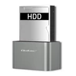 Kép 4/10 - Qoltec HDD/SSD dokkoló állomás ezüst színben