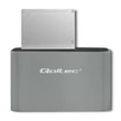 Kép 6/10 - Qoltec HDD/SSD dokkoló állomás ezüst színben