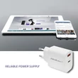 Kép 4/7 - Qoltec 18W fehér töltő USB Type C PD és QC 3.0