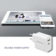 Kép 4/7 - Qoltec 45W fehér töltő USB Type C PD