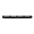 Kép 1/4 - Qoltec 24 portos fekete patch panel cat.6 UTP