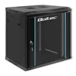 Kép 1/7 - Qoltec 19" RACK szekrény 12U edzett üvegajtókkal