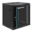 Kép 1/7 - Qoltec 19" RACK szekrény 12U edzett üvegajtókkal