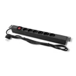 Kép 7/7 - Qoltec 1U PDU elosztó RACK szekrényhez