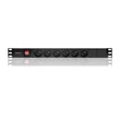 Kép 6/7 - Qoltec 1U PDU elosztó RACK szekrényhez