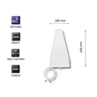 Kép 3/4 - Qoltec 4G LTE kültéri antenna 18 dBi nyereséggel