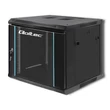 Kép 7/7 - Qoltec 19" RACK szekrény edzett üvegajtókkal, fekete színben