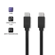 Kép 5/10 - Qoltec USB 2.0 C típusú kábel 1,4m fekete színben