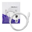 Kép 1/10 - Qoltec USB 2.0 C típusú kábel fehér színben 1,4m