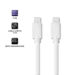 Kép 5/10 - Qoltec USB 2.0 C típusú kábel fehér színben 1,4m