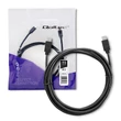 Kép 1/10 - Qoltec USB 3.1 típusú C férfi kábel 3m fekete színben