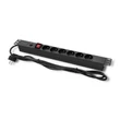 Kép 7/7 - Qoltec 19" RACK túlfeszültségvédős elosztó 16A