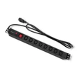 Kép 4/7 - Qoltec 19" RACK elosztó 1U 10A PDU