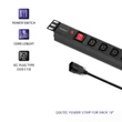 Kép 5/7 - Qoltec 19" RACK elosztó 1U 10A PDU