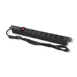 Kép 7/7 - Qoltec 19" RACK elosztó 1U 10A PDU