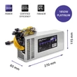 Kép 4/11 - Qoltec 1850W PCI-E tápegység szürke színben