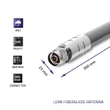 Kép 3/6 - Qoltec 3 dBi kültéri LoRa antenna szürke színben