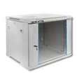 Kép 1/10 - Qoltec 19" RACK szekrény edzett üvegajtóval szürke színben