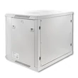 Kép 4/10 - Qoltec 19" RACK szekrény edzett üvegajtóval szürke színben