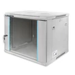 Kép 6/10 - Qoltec 19" RACK szekrény edzett üvegajtóval szürke színben