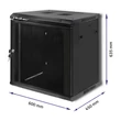 Kép 3/9 - Qoltec 19" RACK szekrény 12U fekete színben