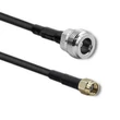 Kép 1/7 - Qoltec RG58 koaxiális kábel N Női RP-SMA Férfi 1m