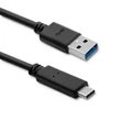 Kép 1/3 - Qoltec USB 3.1 típusú C férfi kábel 1.8m fekete