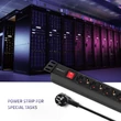 Kép 3/7 - Qoltec 1U PDU elosztó 8xSCHUKO és 2m kábel