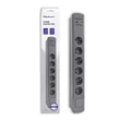 Kép 1/13 - Qoltec túlfeszültségvédő elosztó 6 aljzattal és 2 USB porttal