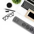 Kép 5/13 - Qoltec túlfeszültségvédő elosztó 6 aljzattal és 2 USB porttal
