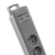 Kép 8/13 - Qoltec túlfeszültségvédő elosztó 6 aljzattal és 2 USB porttal