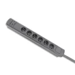 Kép 12/13 - Qoltec túlfeszültségvédő elosztó 6 aljzattal és 2 USB porttal