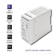 Kép 4/6 - Qoltec DIN sínre szerelhető tápegység 40W 24V fehér színben