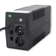 Kép 2/12 - Qoltec Line Interactive UPS tápegység LCD kijelzővel