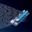 Kép 5/6 - Qoltec Riser PCI-E 1x-16x USB 3.0 bányász righez
