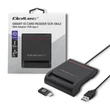 Kép 1/7 - Qoltec Smart ID chipkártya-olvasó SCR-0642|USB 2.0 + USB-C adapter