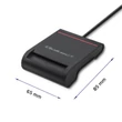 Kép 6/7 - Qoltec Smart ID chipkártya-olvasó fekete színben